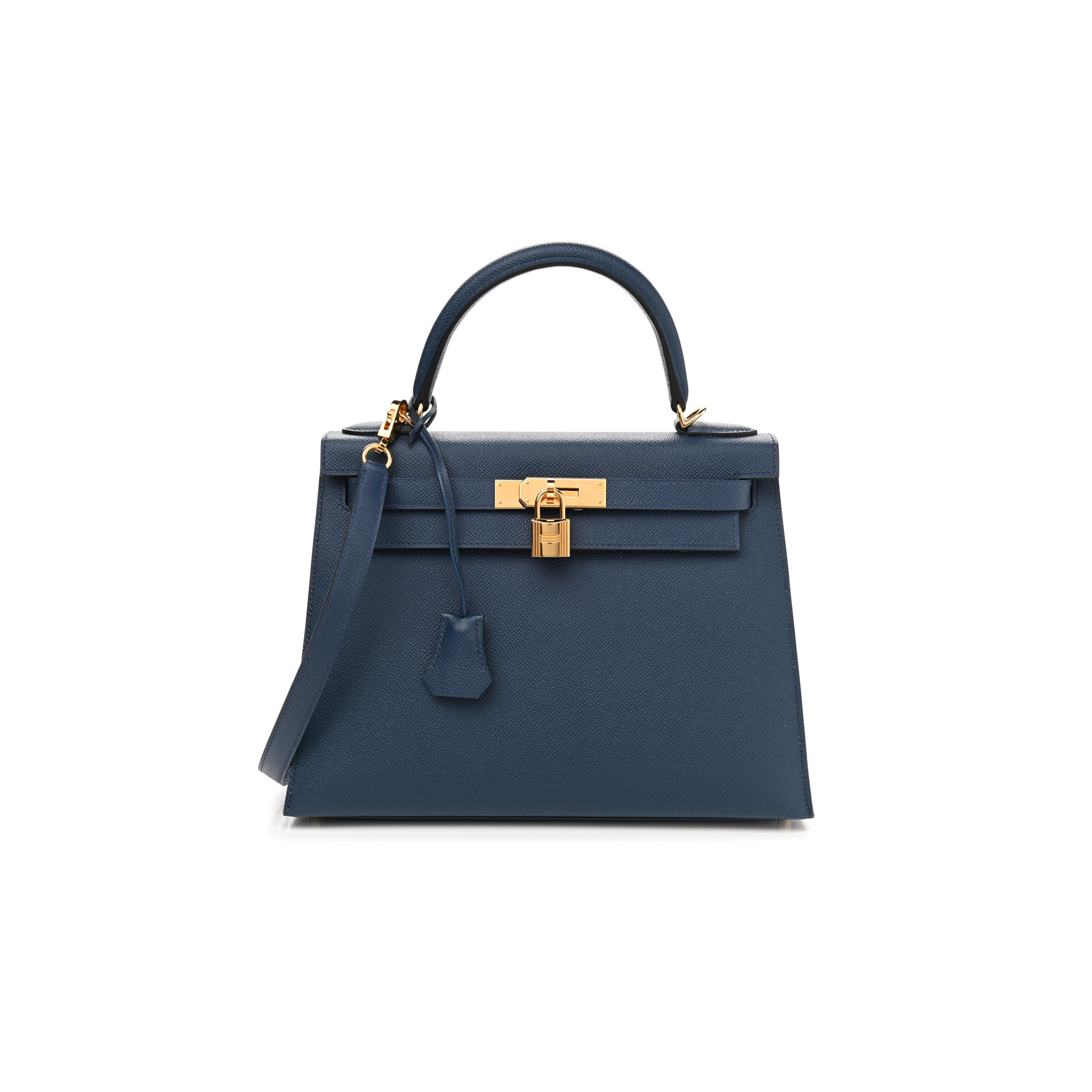 HERMÈS MASTER EPSOM KELLY SELLIER 28 BLEU DE MALTE (28*22*10cm)